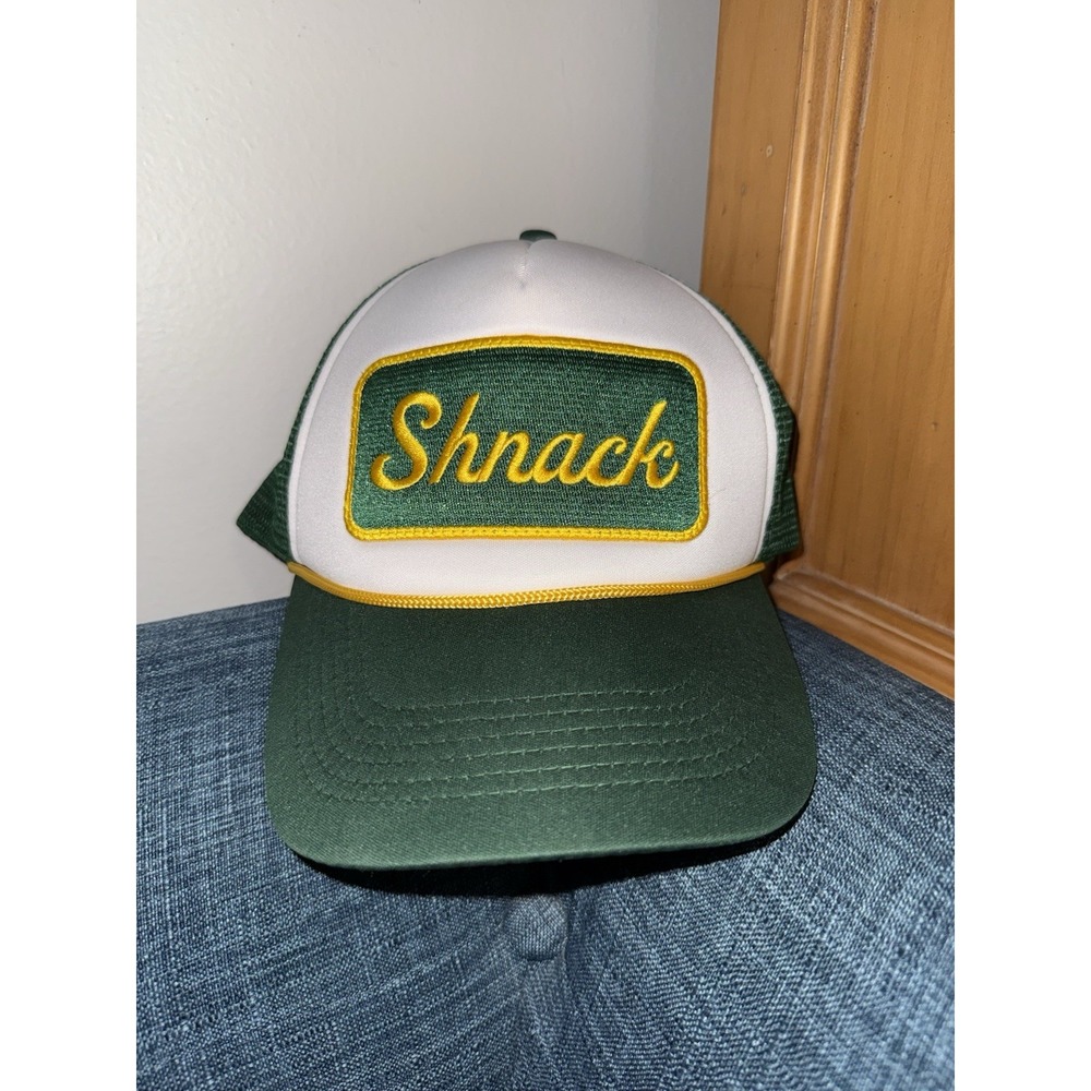 Shnack Sheetz Trucker Hat Green White Patch Snapback Mesh Foam OSFM Adjustable